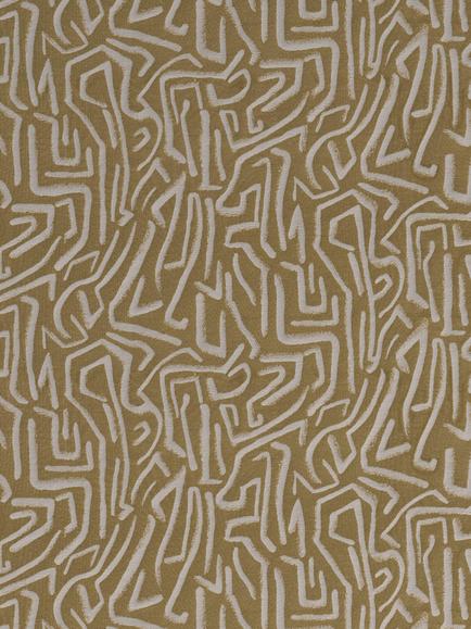Harlequin Melodic Pair Lined Eyelet Curtains - view 2, Gold & Sand
