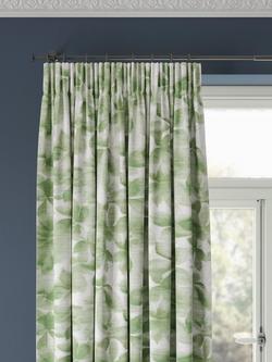 Harlequin Grounded Green Pair Lined Pencil Pleat Curtains, Green, Green