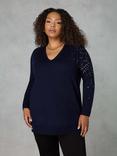 Live Unlimited Curve Cashmere Blend Sequin Jumper