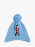 Trotters Baby Guardsman Bobble Hat, Blue Marl