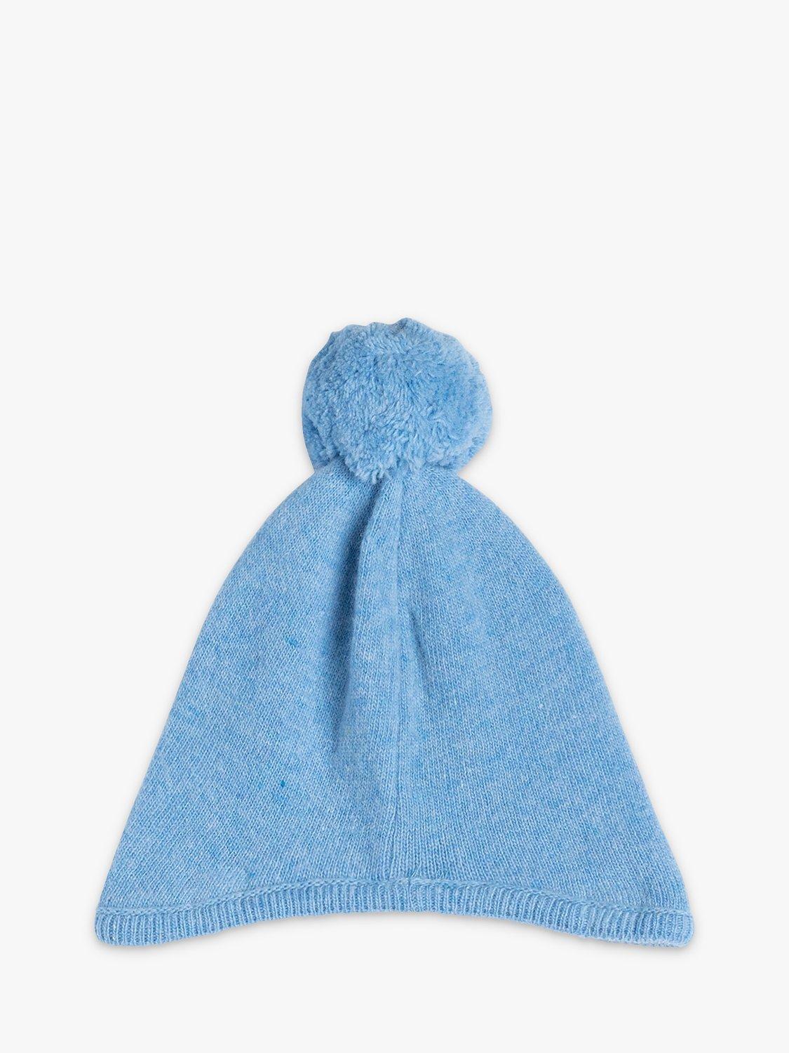 Product image 2 of 3, which shows Trotters Baby Guardsman Bobble Hat, Blue Marl, S-M