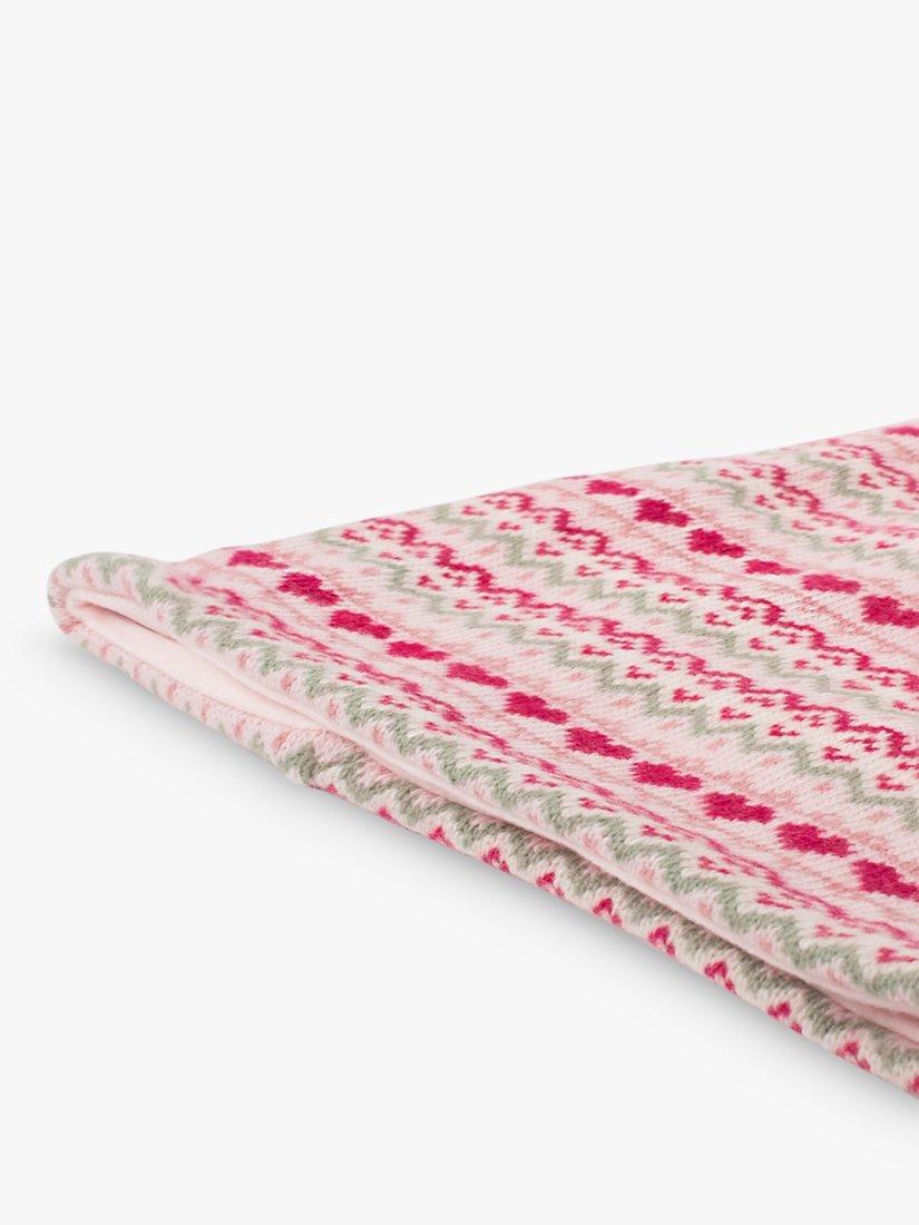 Product image 2 of 4, which shows Trotters Kids' Fair Isle Snoody, Pink, One Size
