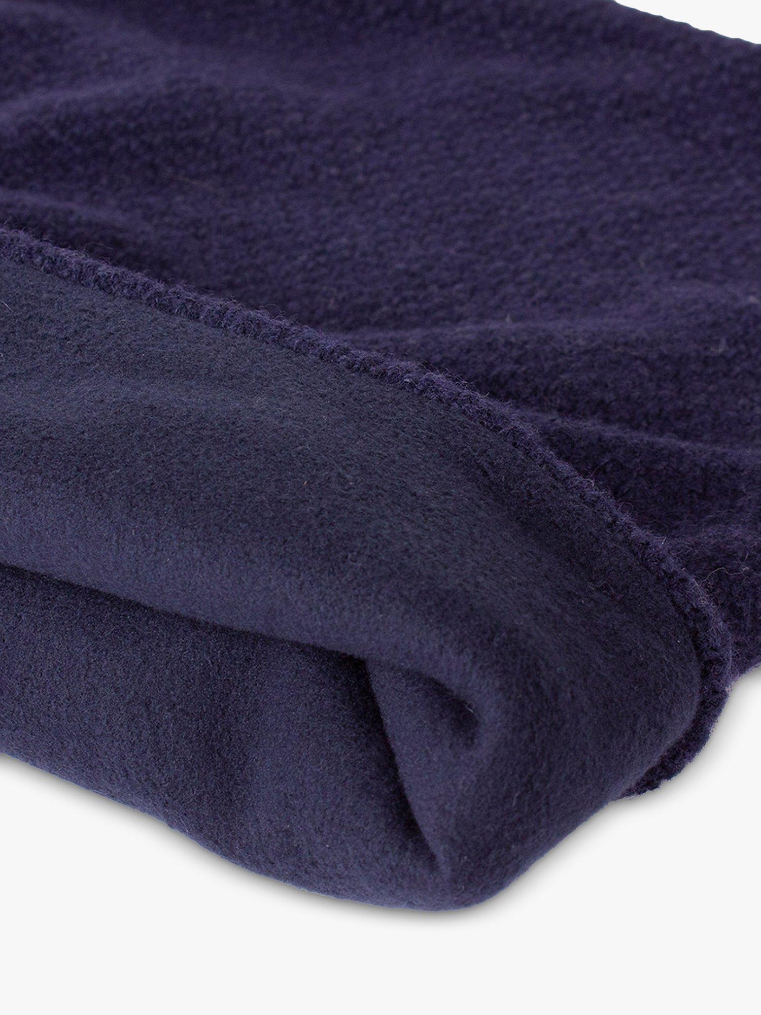 Product image 2 of 4, which shows Trotters Kids' Rice Stitch Wool/Cashmere Blend Snoody, Navy, One Size