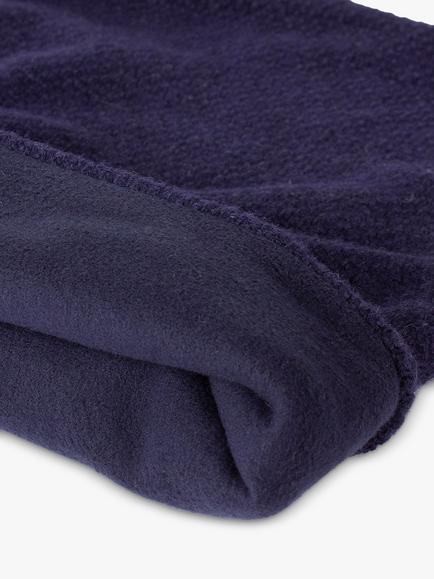 Trotters Kids' Rice Stitch Wool/Cashmere Blend Snoody - view 2, Navy