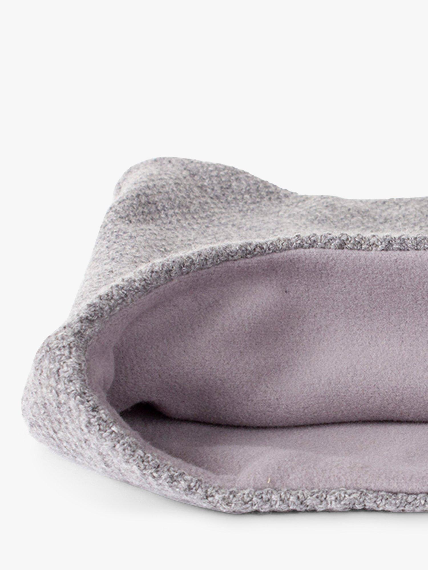 Product image 3 of 6, which shows Trotters Kids' Rice Stitch Wool/Cashmere Blend Snoody, Grey Marl, One Size
