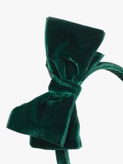 Trotters Kids' Velvet Bow Headband - view 2, Green