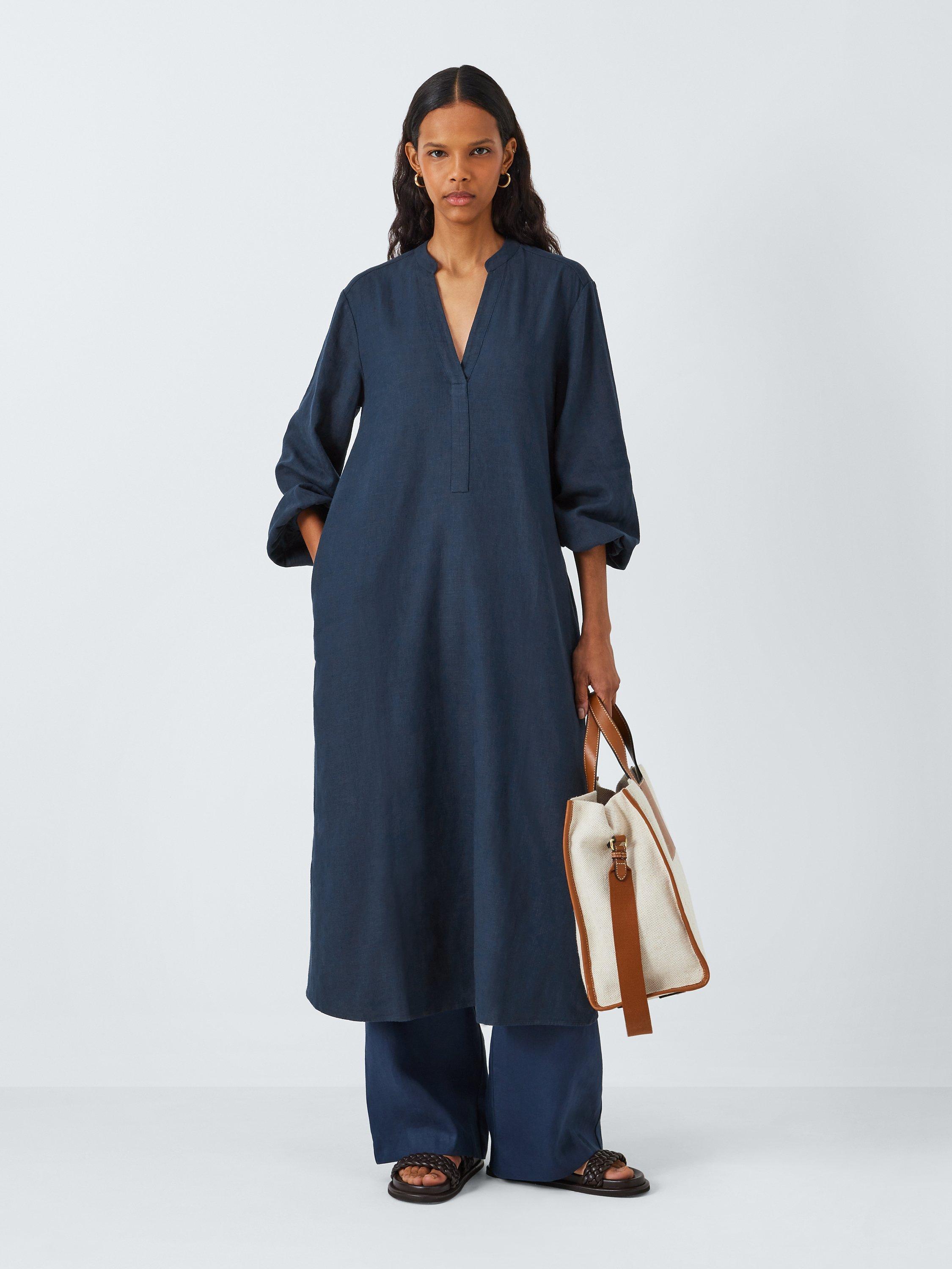 John lewis navy blue dresses best sale