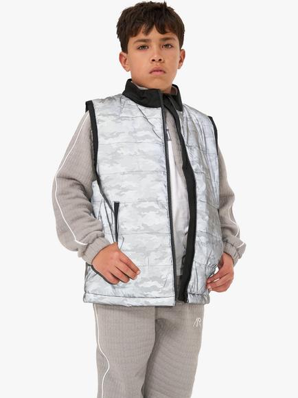 Angel & Rocket Kids' Buzz Reflective Gilet, Grey, Grey
