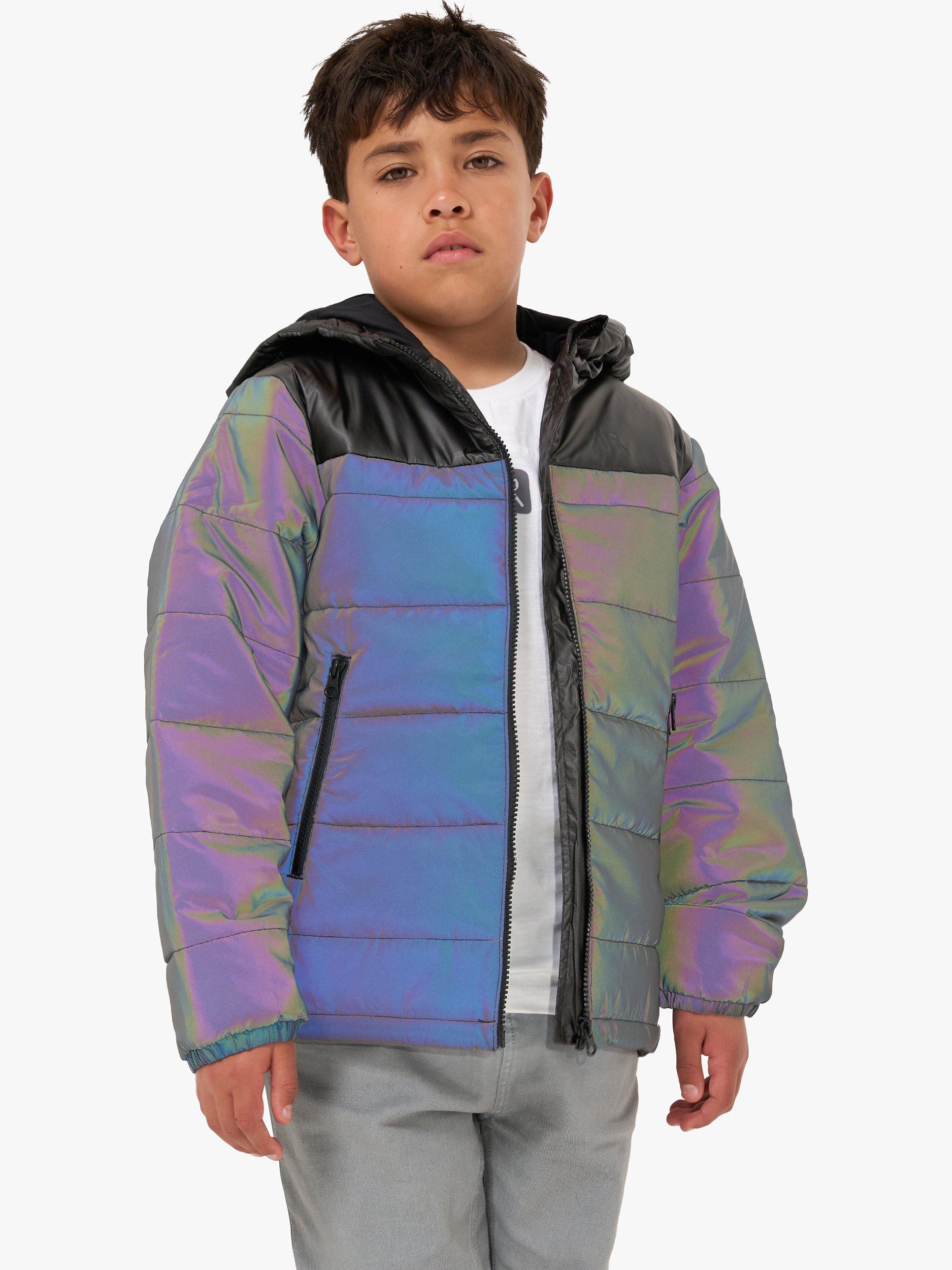 Boys reflective puffer jacket hotsell