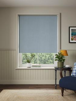 John Lewis Conwy Blackout Roller Blind, Lake Blue