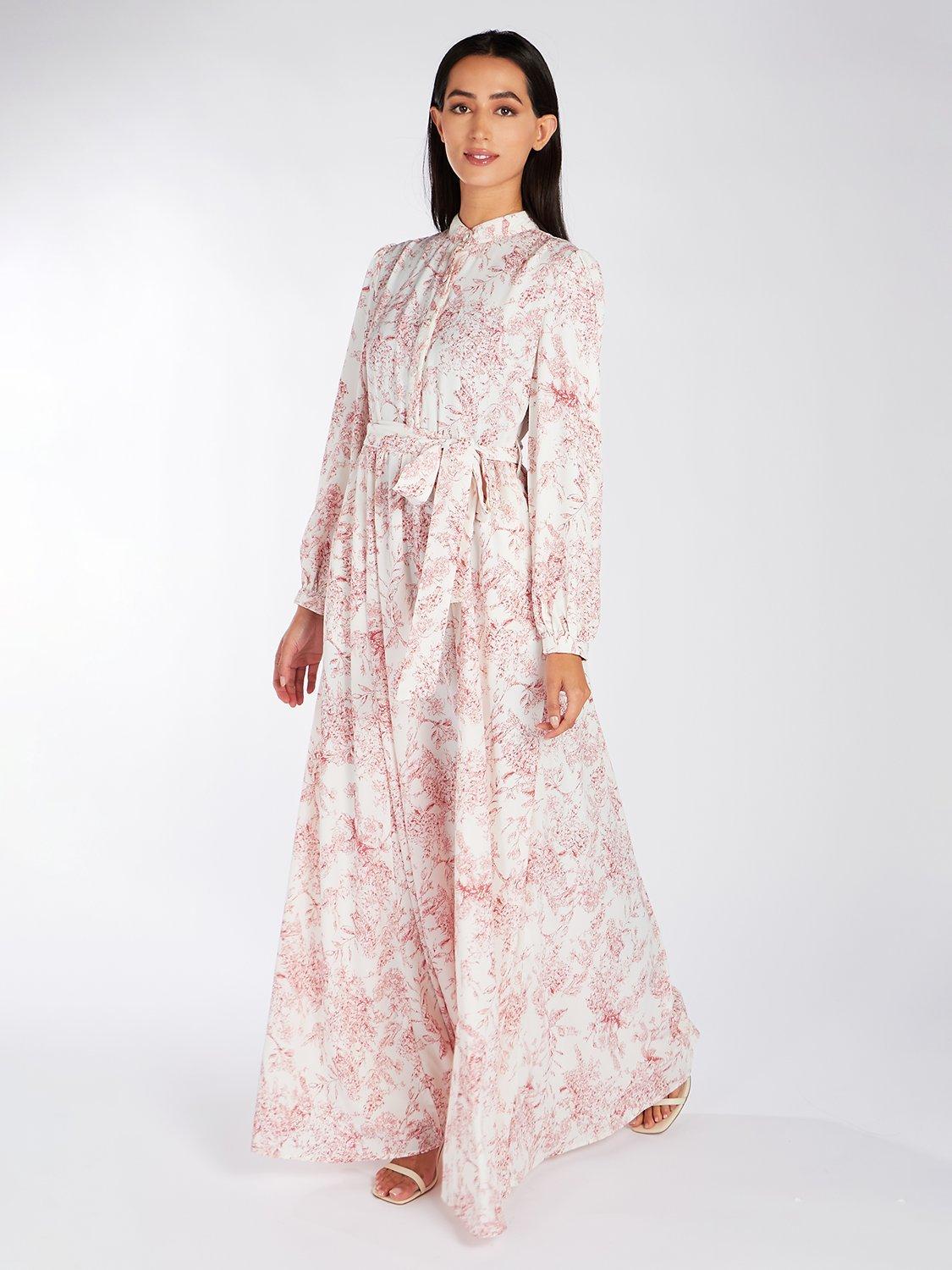 Aab Toile De Jouy Maxi Dress, White