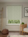 John Lewis Nyra Blackout/Moisture Resistant Roller Blind, Myrtle Green