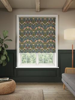 Morris & Co. Strawberry Thief Daylight Roller Blind, Indigo