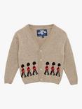 Trotters Baby Guardsman Wool & Cashmere Blend Cardigan, Oatmeal