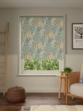 John Lewis Alva Blackout/Thermal Roller Blind, Soft Teal