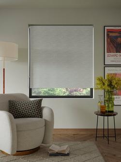 John Lewis Ripple Sheer Daylight Roller Blind, Sage, Sage