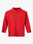 Trotters Classic Roll Neck Top, Red