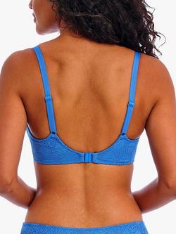 Freya Nomad Nights Crochet Sweetheart Bikini Top, Atlantic - view 2, Atlantic