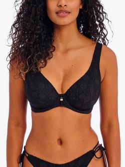 Freya Nomad Nights Crochet Underwired Bikini Top, Black, Black