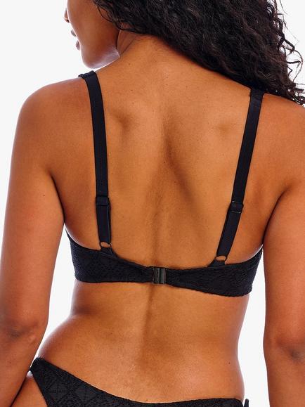 Freya Nomad Nights Crochet Underwired Bikini Top, Black - view 2, Black