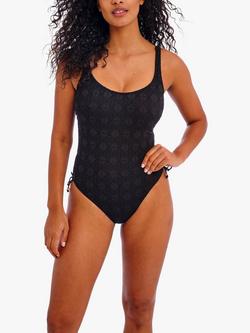 Freya Nomad Nights Crochet Underwired Swimsuit, Black, Black