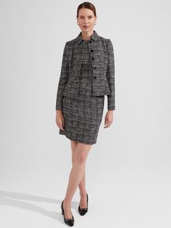Hobbs Ava Tweed Jacket, Black/Multi, Black/Multi