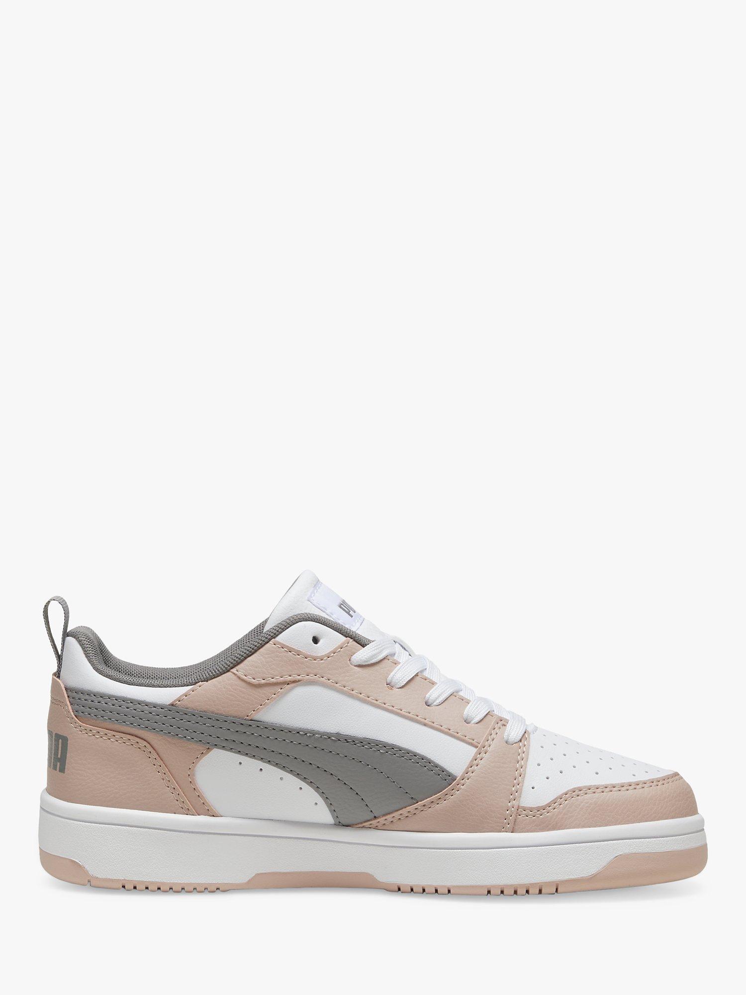 PUMA Rebound V6 Trainers, Pink/White/Grey