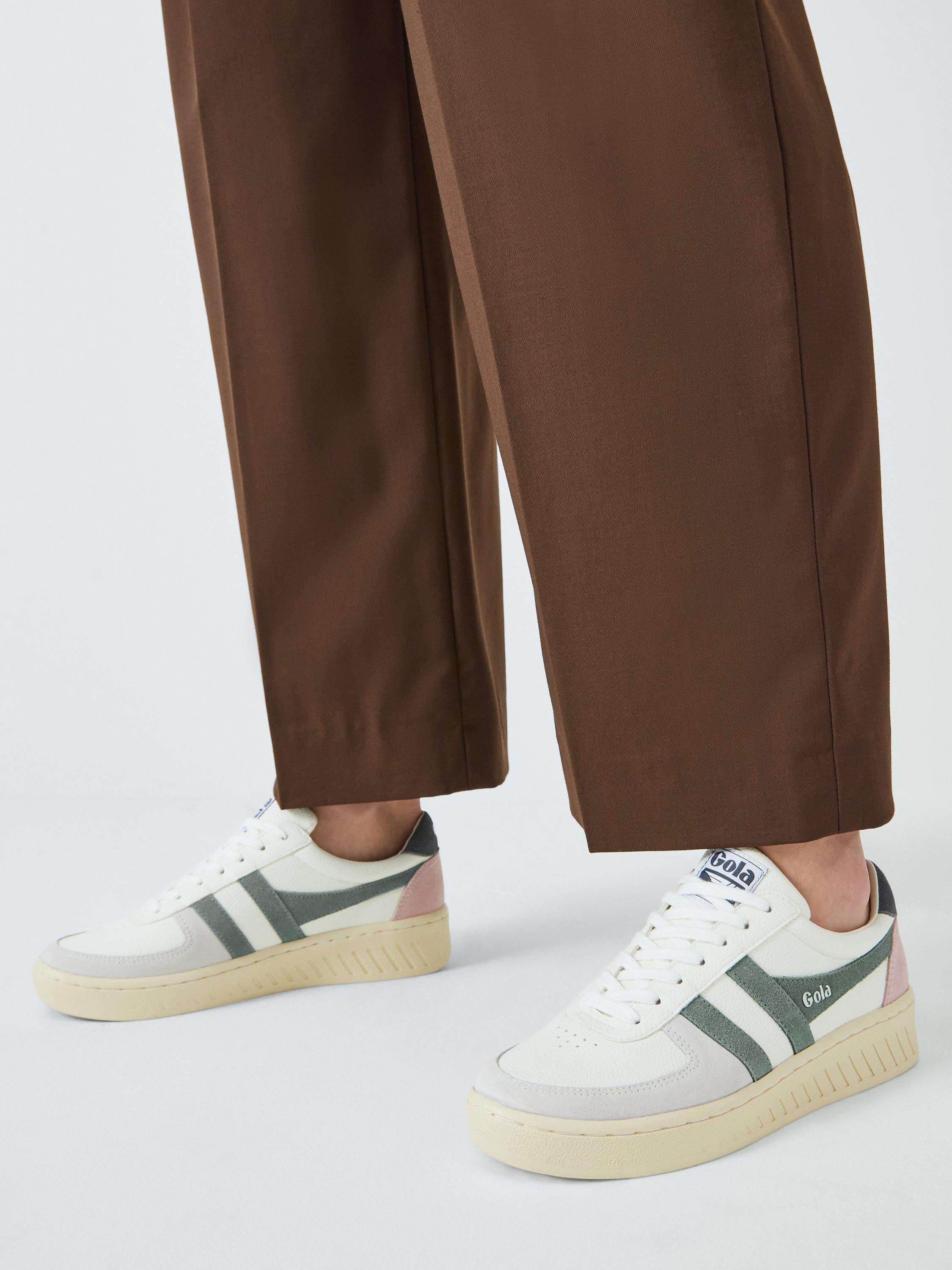 Product image 2 of 5, which shows Gola Grandslam Leather Trainers, Slate/Shadow, 4