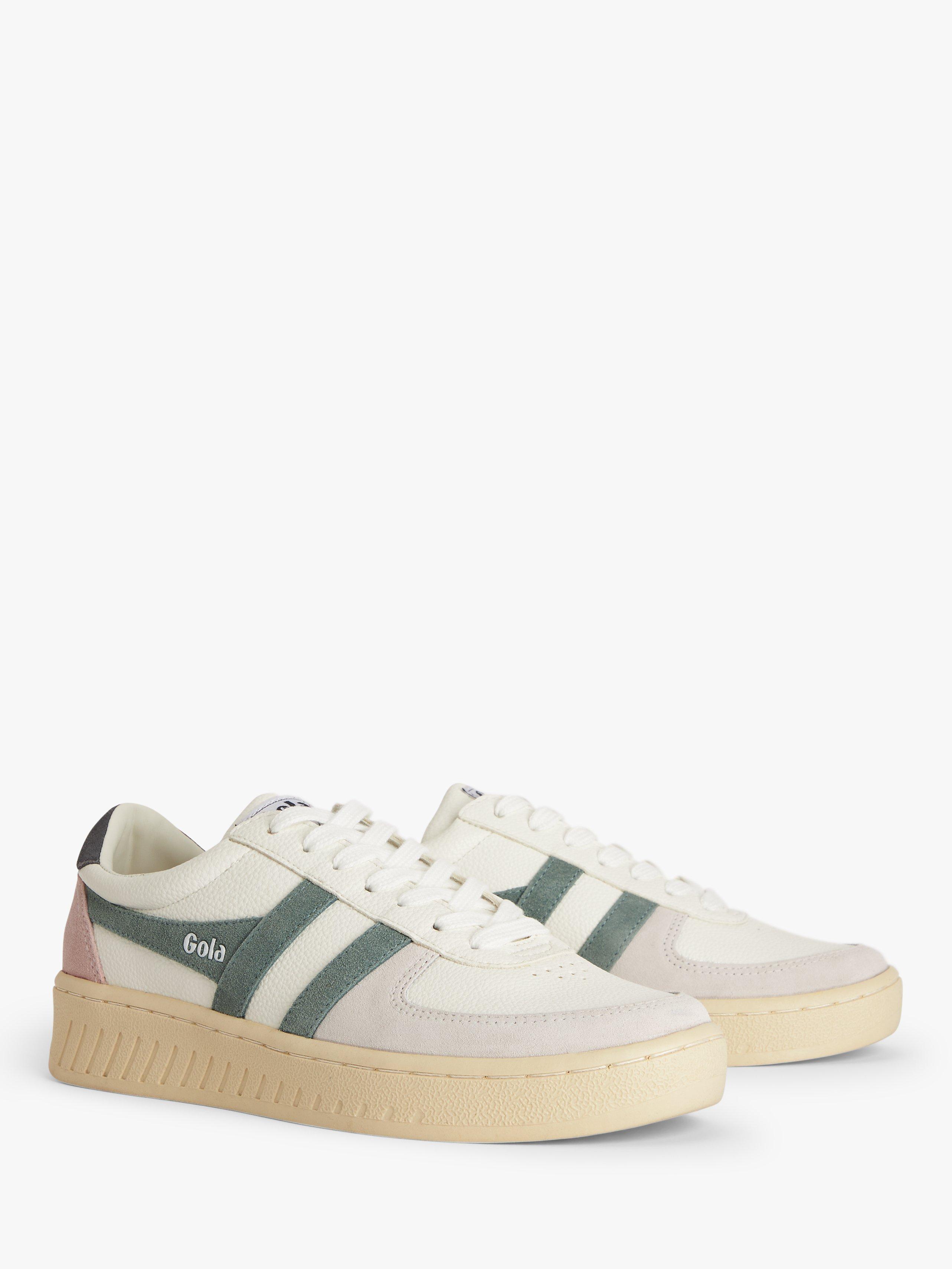 Product image 3 of 5, which shows Gola Grandslam Leather Trainers, Slate/Shadow, 4
