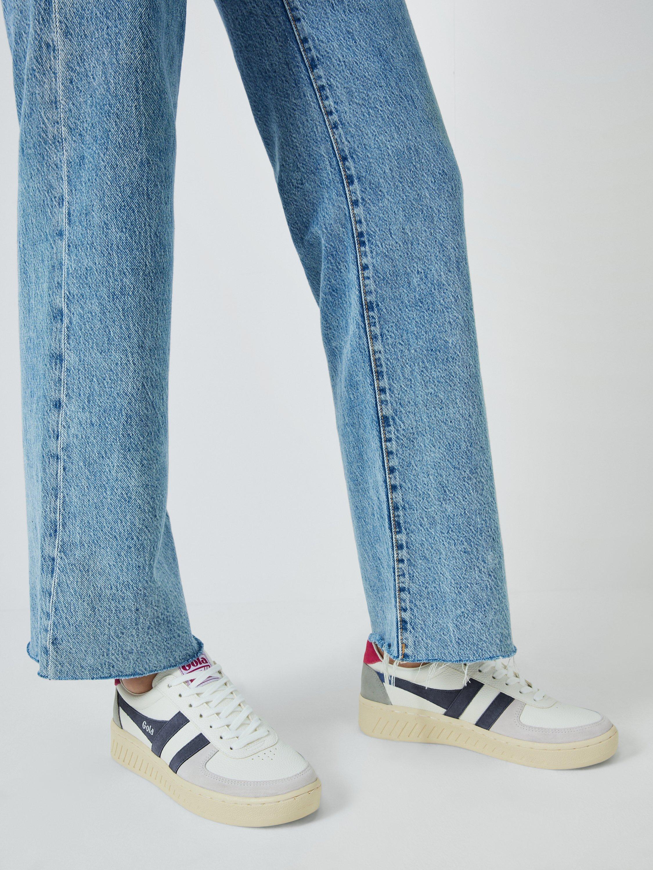 Product image 2 of 5, which shows Gola Grandslam Leather Trainers, Moonlight, 4