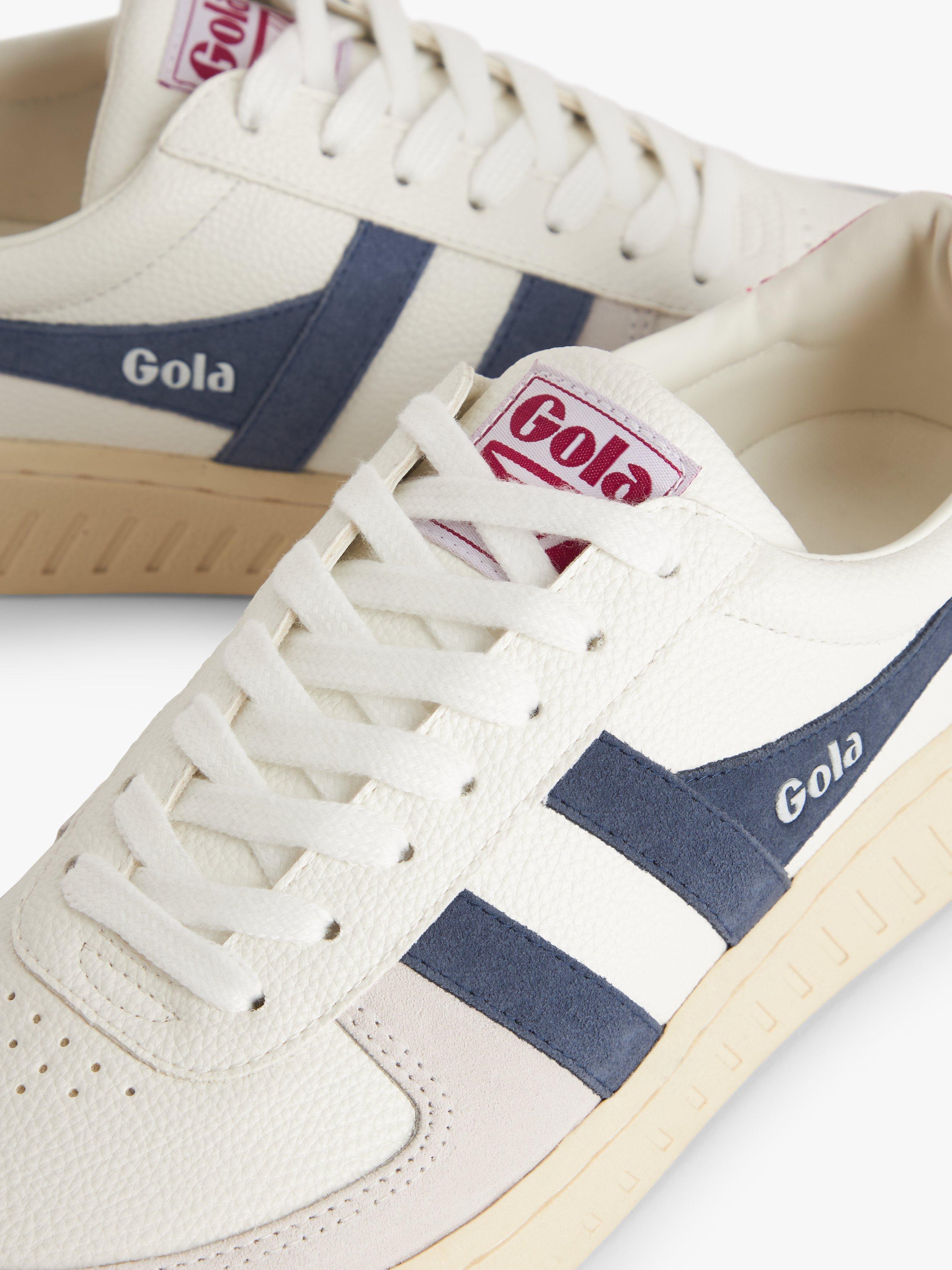Product image 4 of 5, which shows Gola Grandslam Leather Trainers, Moonlight, 4