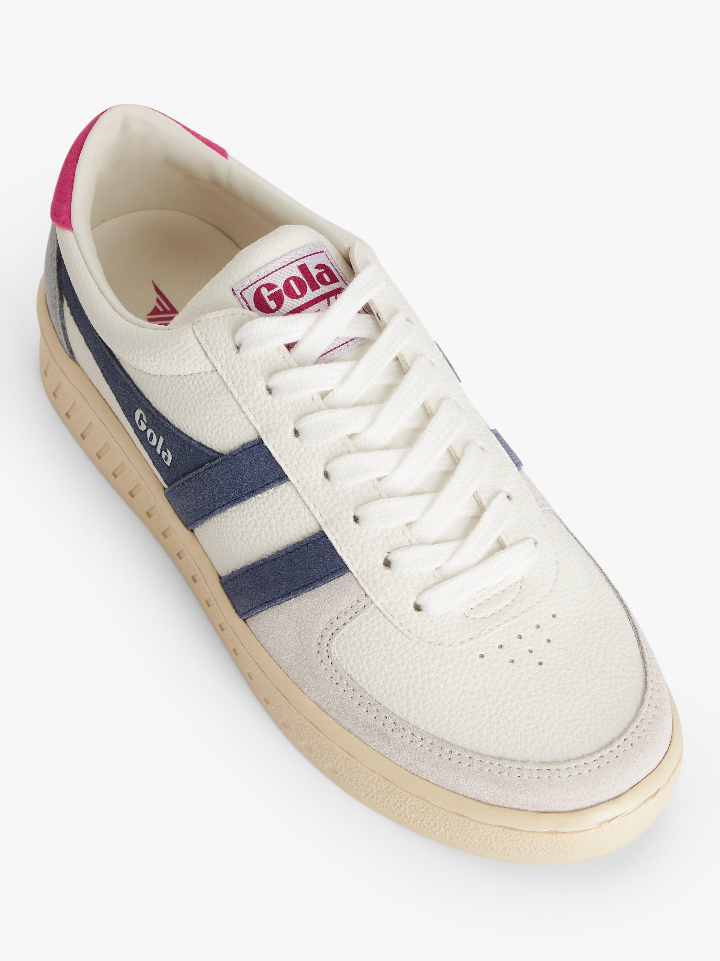 Product image 5 of 5, which shows Gola Grandslam Leather Trainers, Moonlight, 4