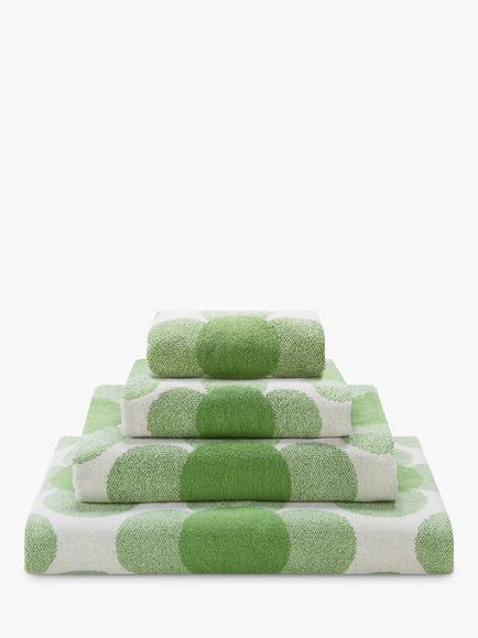 Orla Kiely Retro Flower Towels - view 2, Clover