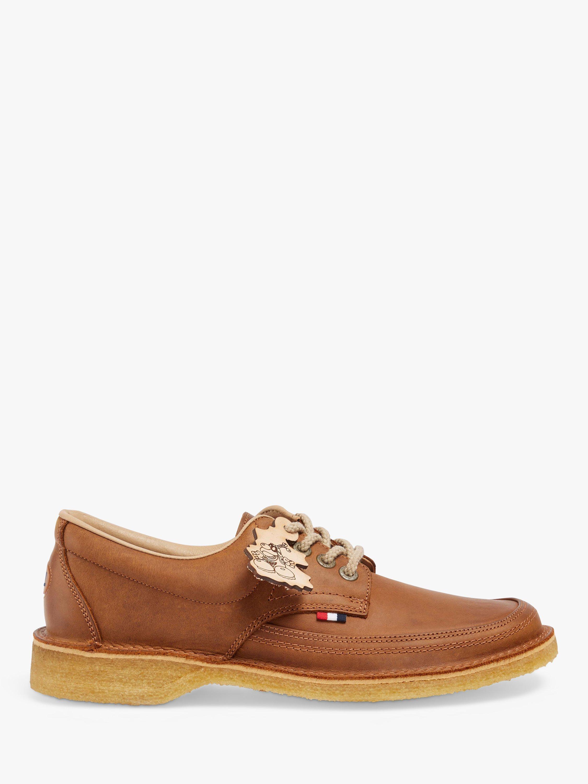 Pod Bolan Lace Up Leather Loafers, Chestnut