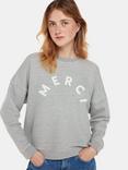 Whistles Merci Logo Sweatshirt, Grey