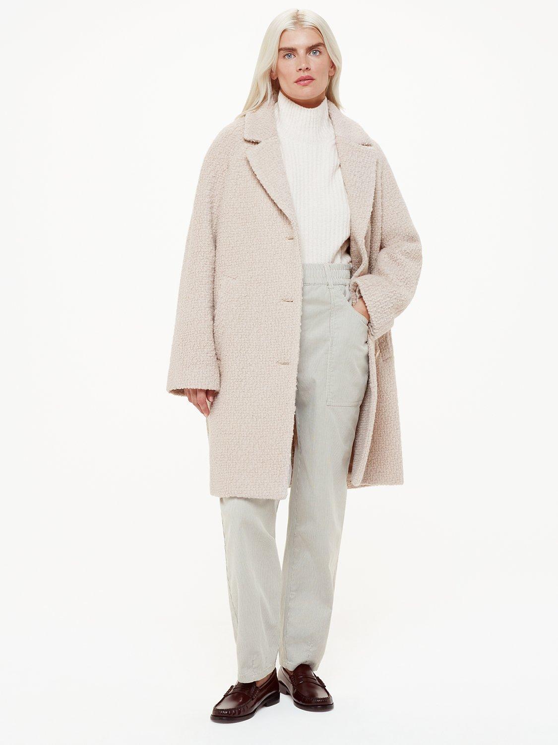 Product image 4 of 6, which shows Whistles Petite Tessa Striped Trousers, Cream/Grey, 18