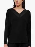 Femilet Jazz Long Sleeve Loungewear Top, Black