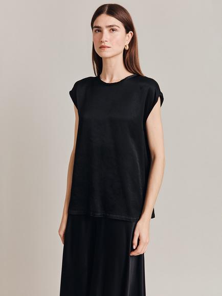 Ghost Melody Ecovero Top, Black