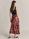 Ghost Mariana Ikat Print Midi Skirt, Rust