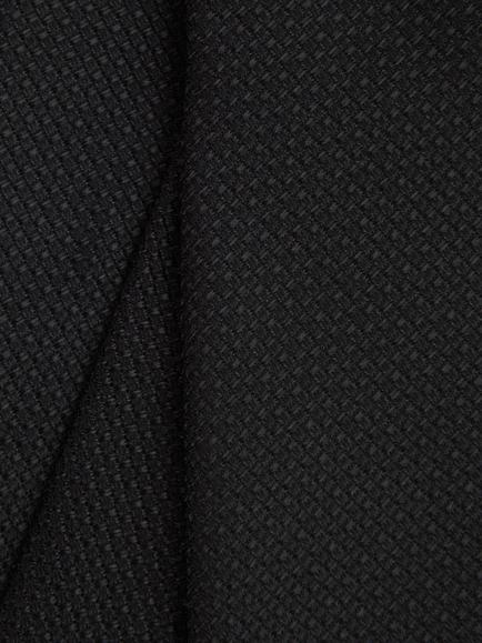 Reiss Ceremony Silk Blend Textured Tie - view 2, Black