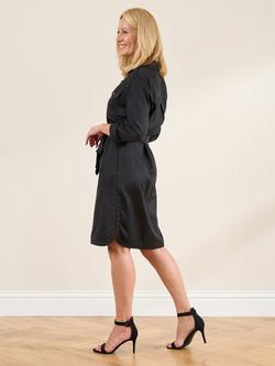 Truly Tencel Shirt Dress, Black