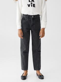 Mango Girl's Regina Sparkle Jeans, Open Grey, Open Grey