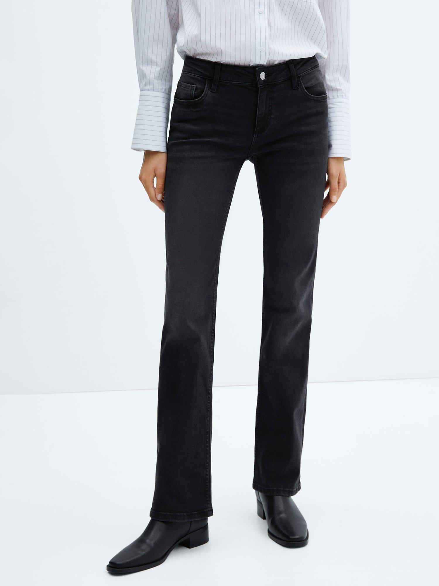 Mango Kate Flared Jeans, Grey