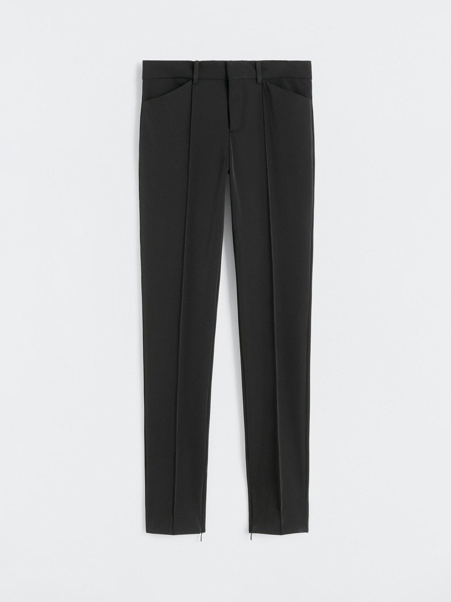 Mango Zip Hem Tailored Trousers, Black