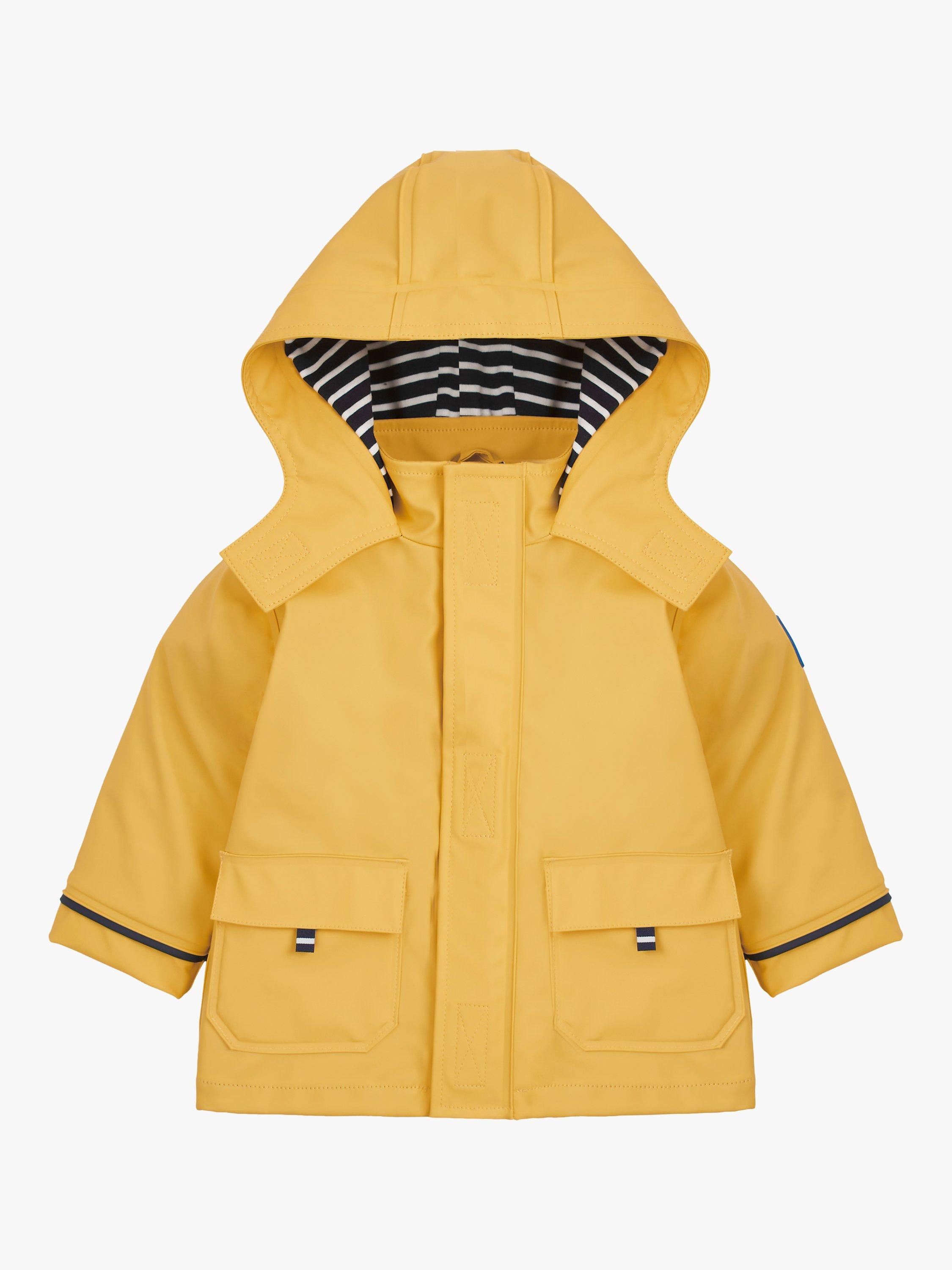 JoJo Maman Bébé Kids' 3 in 1 Waterproof Hooded Jacket, Mustard