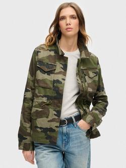 Superdry Military M65 Jacket, French Camo Green, French Camo Green