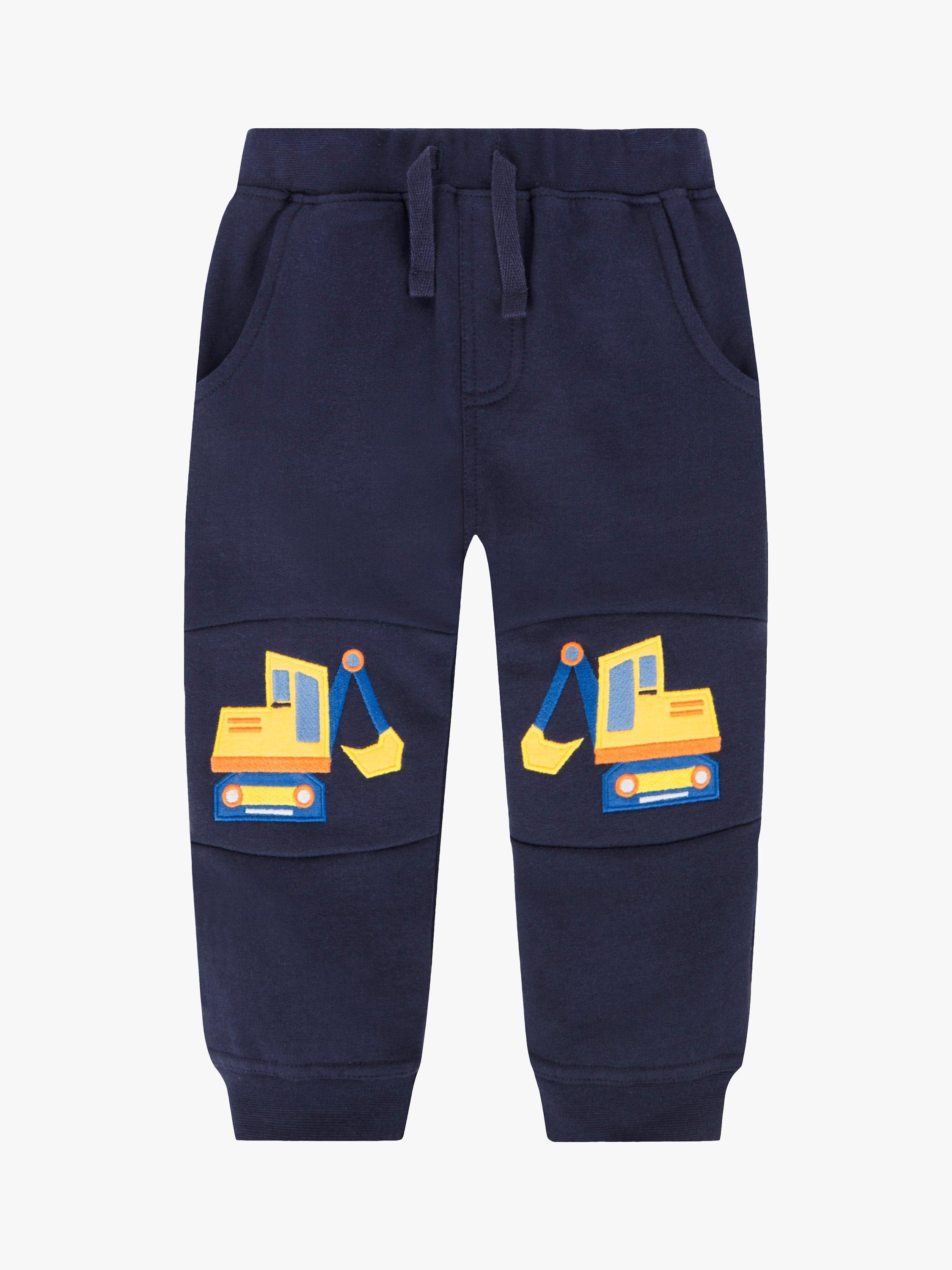 JoJo Maman Bébé Baby Digger Knee Patch Joggers, Denim