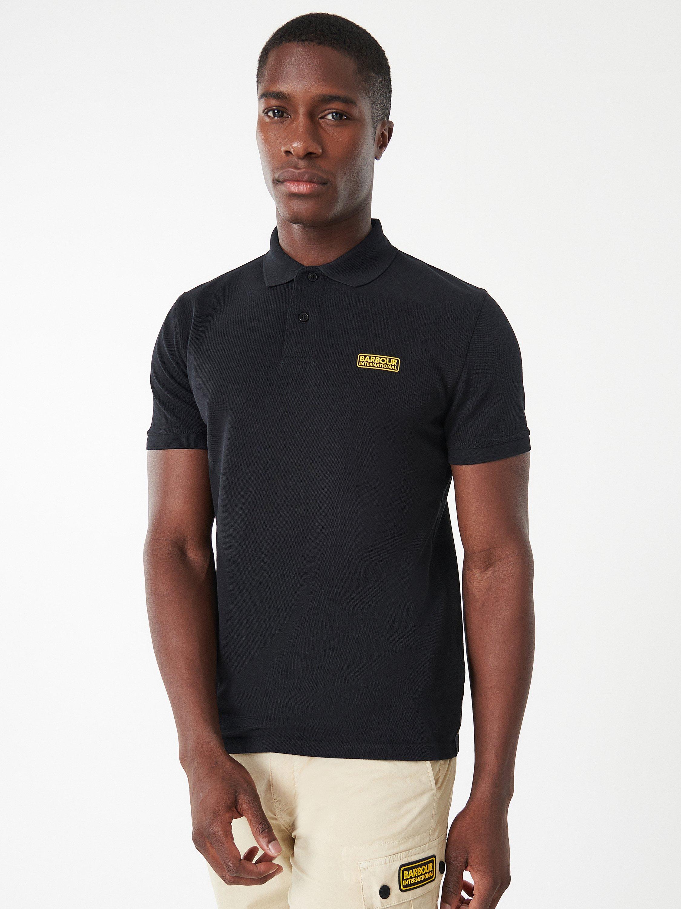 Black barbour polo fashion shirt