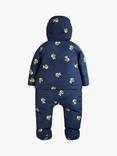 Frugi Baby 2 in 1 Bee Rambler Pram Suit to Coat, Navy/Multi