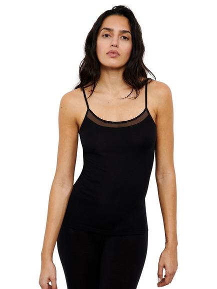 Femilet Juliana Thermal Merino Wool Camisole, Black